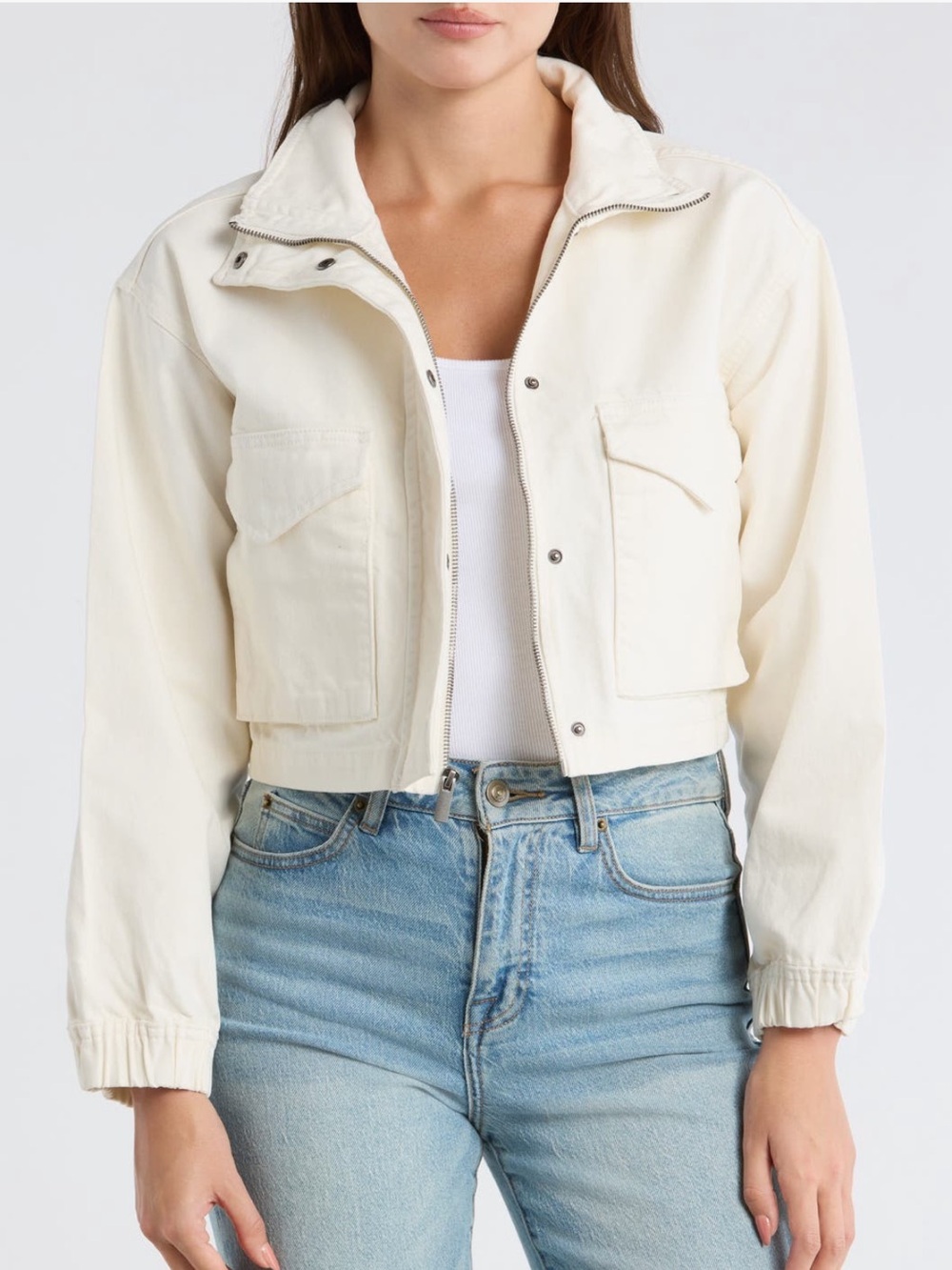Lucky Brand Cropped Utility Jacket